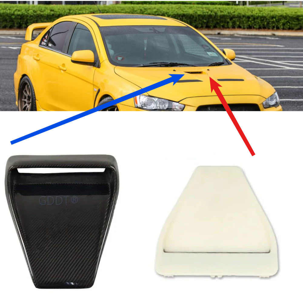 1 couvercle de bonnet de moteur de ventilation centrale en plastique GDDT avec peinture ou non pour capot Lancer Evo CZ00 garniture de ventilation moyenne 5915A077