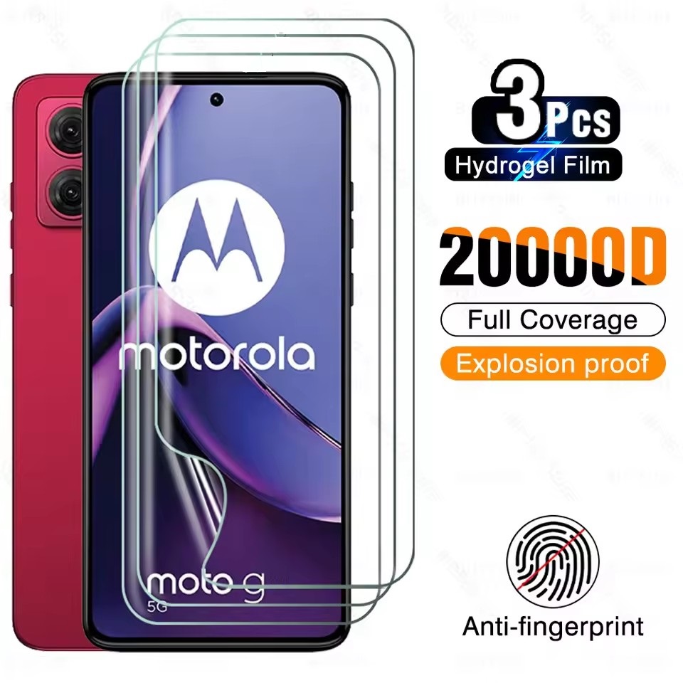 3 uds película de hidrogel HD para Motorola Moto G84 G54 G14 G32 G82 G51 G22 G73 G53 G20 G35 G85 G45 G75 G55 G72 G64 Protector de pantalla