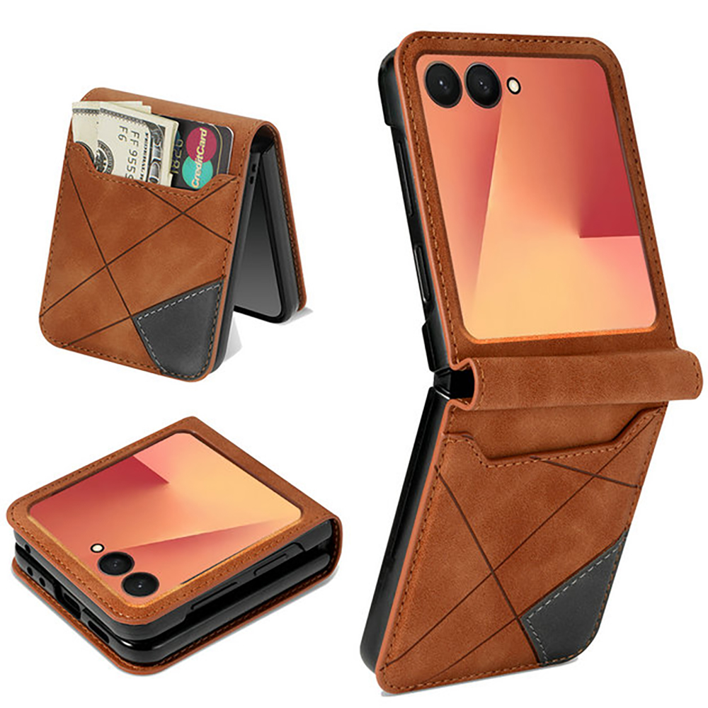 Z Flip7 5G 2025 Custodia Flip per Samsung Galaxy Z Flip 7 FE Portafoglio in pelle Porta carte posteriore Fonda per Galaxy Z Flip 6 5 4 3 Cover