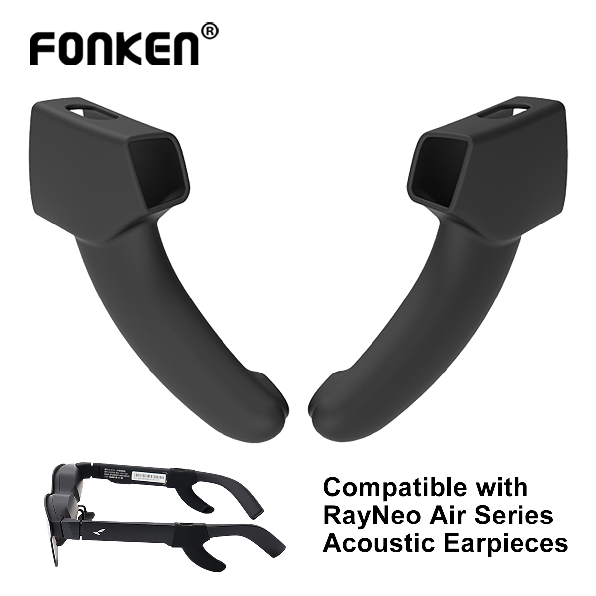 Light Weight Sound Tube Soft Silicone Audios Guide Tube For RayNeo Air 4/Air 4 Pro/Air 3S/Air 3S Pro Smart Glasses Accessories