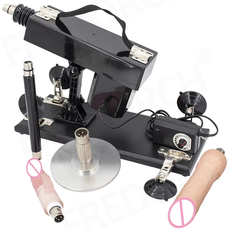 FREDORCH Machine sexuelle automatique avec gros godemichet, machine d'amour, pistolet de masturbation pour couple, jouets sexuels à vitesse réglable pour hommes
