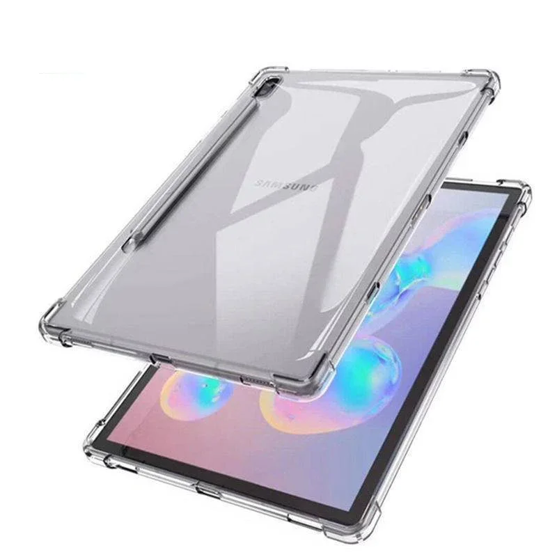 Przezroczyste etui na tablet Samsung Tab S7 S8 S9 S10 Plus FE A9 A8 A7 S6 Lite Clear Sleeve Shockproof Soft Silicone Cover