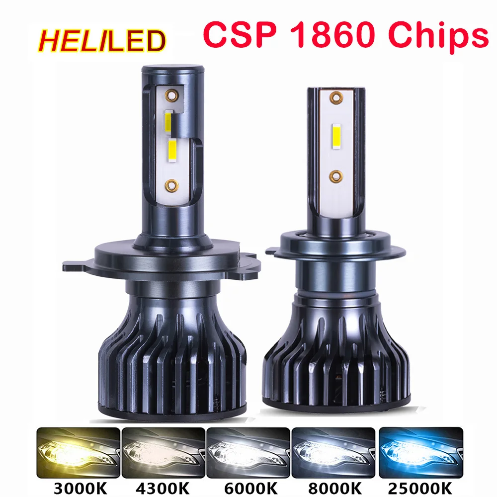 Car Headlight 18000LM 80W CSP H4 LED H7 H1 H3 H8 H11 9005 HB3 9006 HB4 880 881 H27 Car Auto Headlamp Led Lights for Car 12V