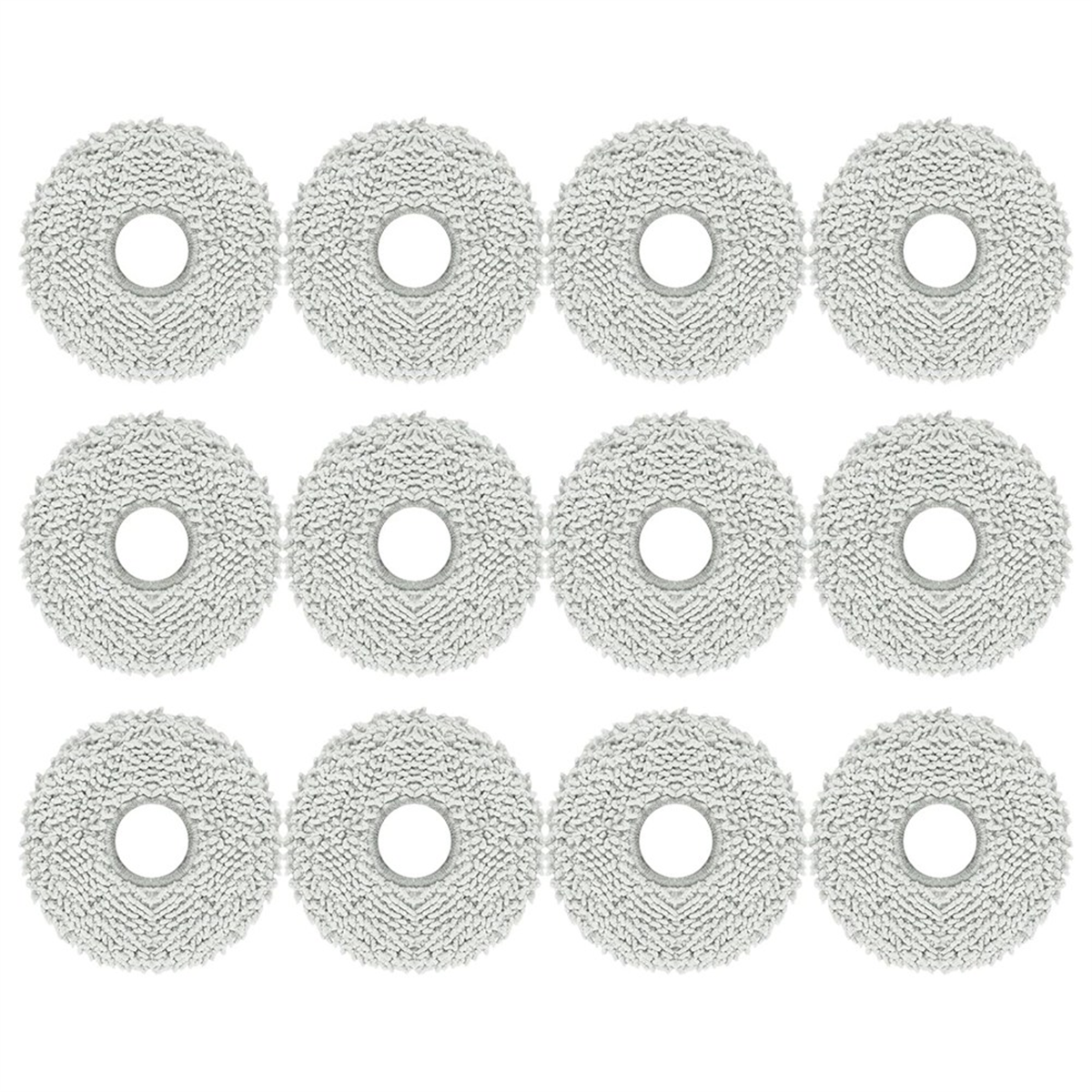 12 Pack Washable Mopping Pads for Dreame L10S /L10/ L20 / L30/ X30/ Ecovacs Deebot X2 Omni/ T20 Omni/ T10 Omni/ X1 Omni