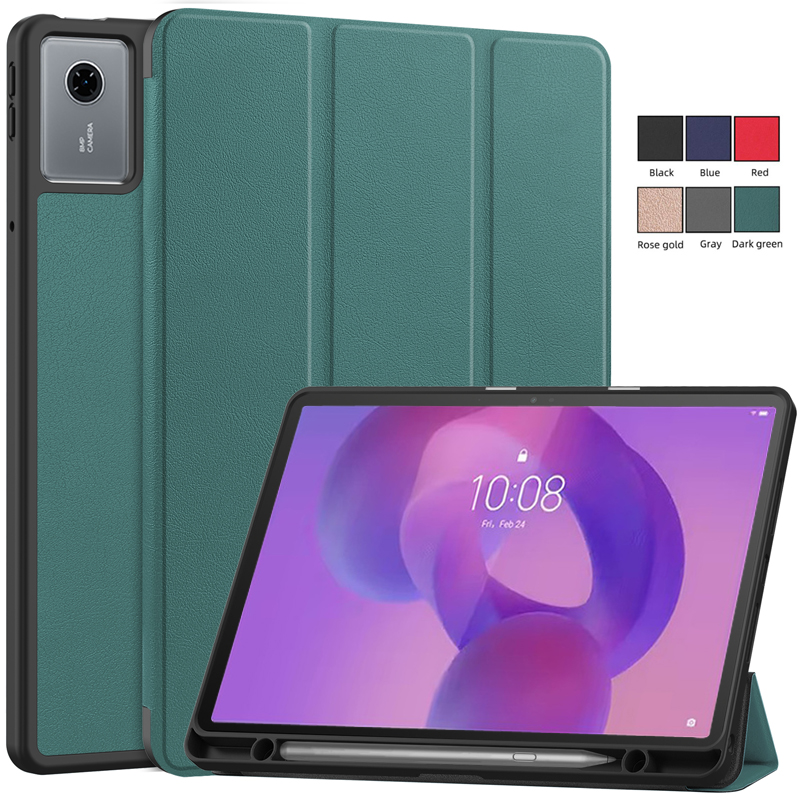 Coque para lenovo idea tab 11 tb336fu caso com suporte de caneta magnética couro dobrável capa inteligente para xiaoxin pad 11 2025 tb335fc caso