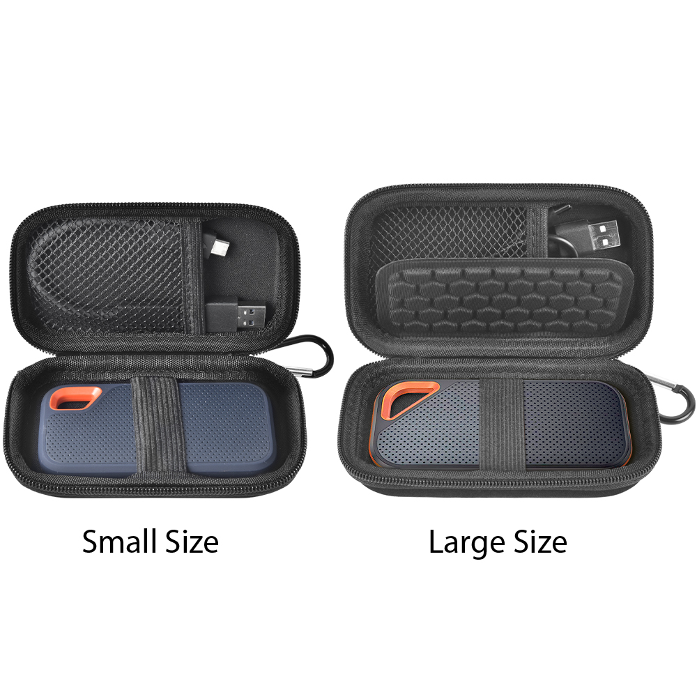Twardy futerał kompatybilny z SanDisk Extreme PRO/dla SanDisk 500 GB 1 TB 2 TB 4 TB przenośny zewnętrzny dysk SSD, uchwyt podróżny dla Crucial X8