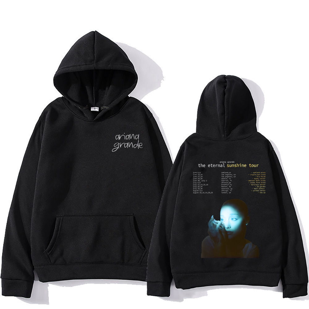 Ariana Grande Eternal Sunshine Tour Hoodies Men Women Retro Aesthetic Fashion Sweatshirt Casual Pullover Loose Trendy Streetwear