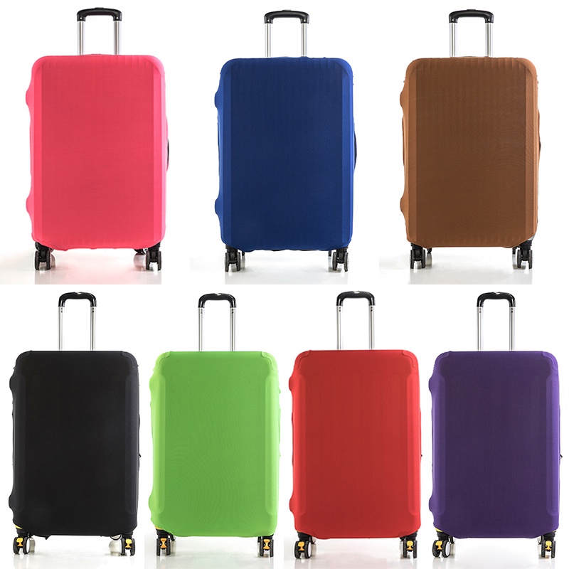 Funda protectora para equipaje de color sólido, adecuada para maletas de 18-28 pulgadas