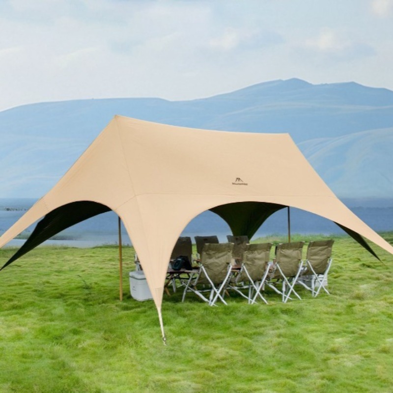 Familienreise, wasserdichter Camping-Unterstand, tragbar, zusammenklappbar, für Picknick, Wandern, Sonnenschutz, Unterstände, Outdoor, Rucksackreisen, Campingzubehör