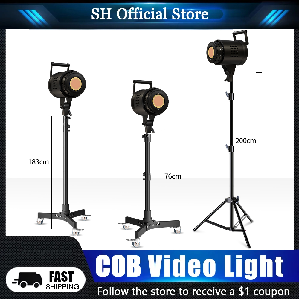 Lampa LED do fotografii i wideo 135W, zbalansowana na światło dzienne, lampa słoneczna do portretów, akcesoria do studia fotograficznego, do transmisji na żywo na Youtube