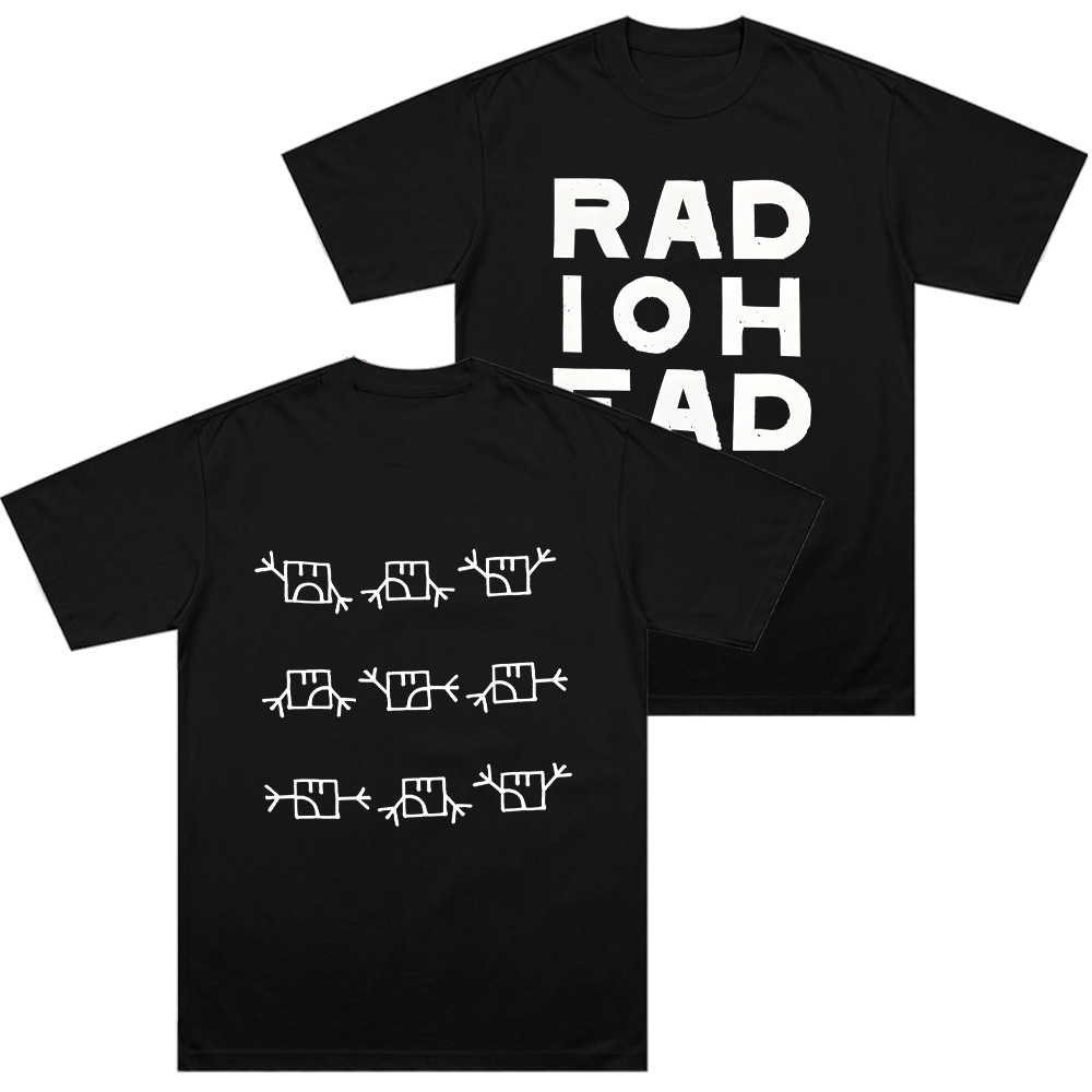 Radiohead Semafoor T-shirt Alternatieve Rock Band Katoen Lange Korte Mouwen Heren Topkleding Dames Heren Vintage Casual T-shirts
