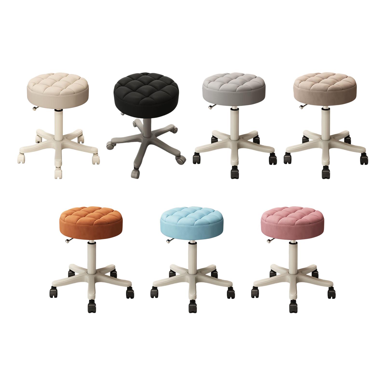 Ronde Rolkruk 360 Draai 30Cm Zitdiameter Barsalonkruk Met Wielen Voor Pubs Barbershop Coffeeshops Kantoor Huishoudelijk Werk