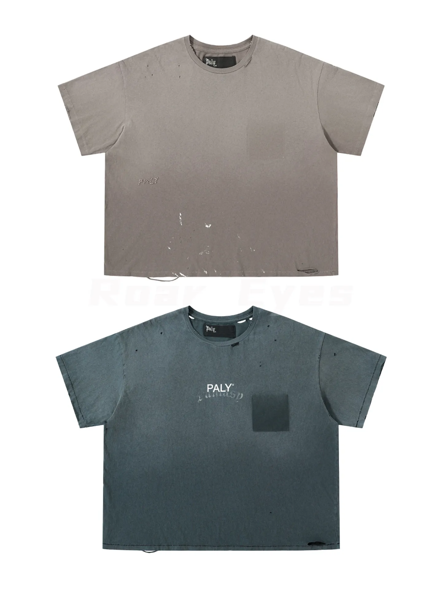 Paly Hollywood Washed and Ruined Kurzarm-T-Shirt