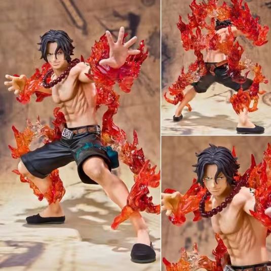Jednoczęściowe figurki Portgas D Ace Battle Fire zabawki Japan Anime kolekcjonerskie figurki Model z pcv zabawka dla figurki miłośnika Anime