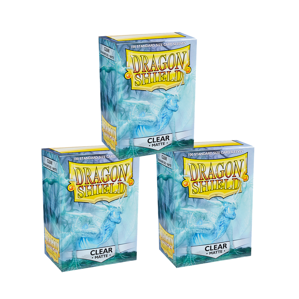 100 unids/caja tamaño estándar Dragon Shield nuevas fundas 63x88mm cubiertas de tarjetas transparentes para tarjetas de juego de mesa MTG/PKM Slevee