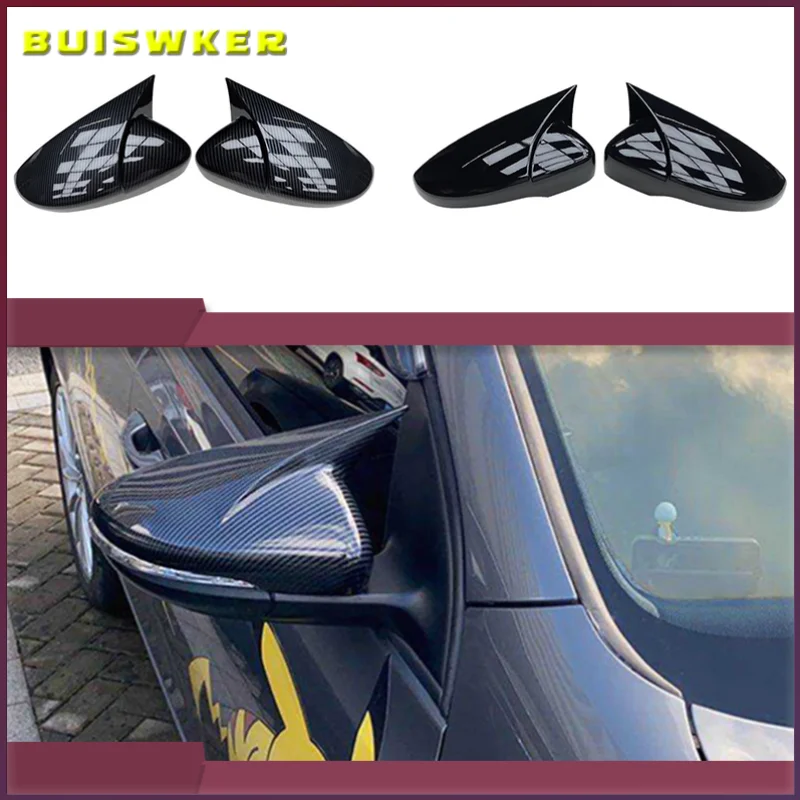 2 шт., защитная крышка для зеркал заднего вида для Golf 6 MK6 R VI 2009-2013, черный 5K 0857537   Автомобильные чехлы для зеркал заднего вида, аксессуары