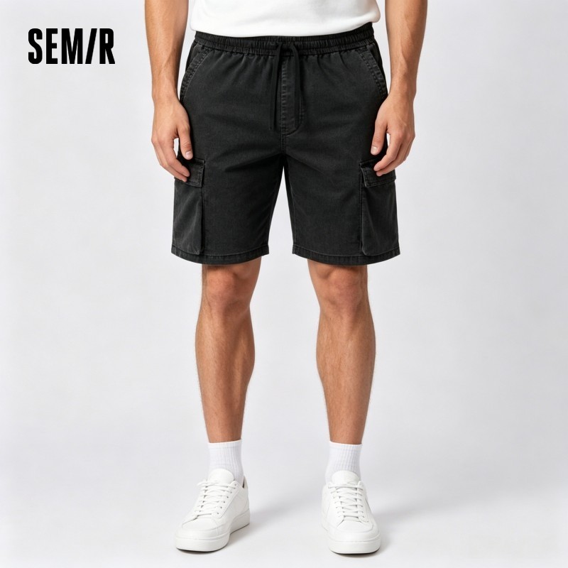 Semir Mens Denim Shorts 2026 Loose Workwear Style Lightweight Casual Outdoor Soft Daily Wear