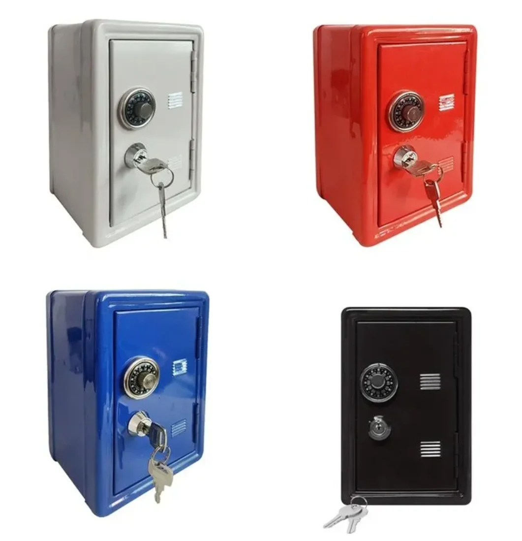 Huishoudelijke Verzekeringskast Verticale Mini Metalen Veilige Auto Veilige Sleutel Verzekering Kast Desktop Decoratie Spaarpot