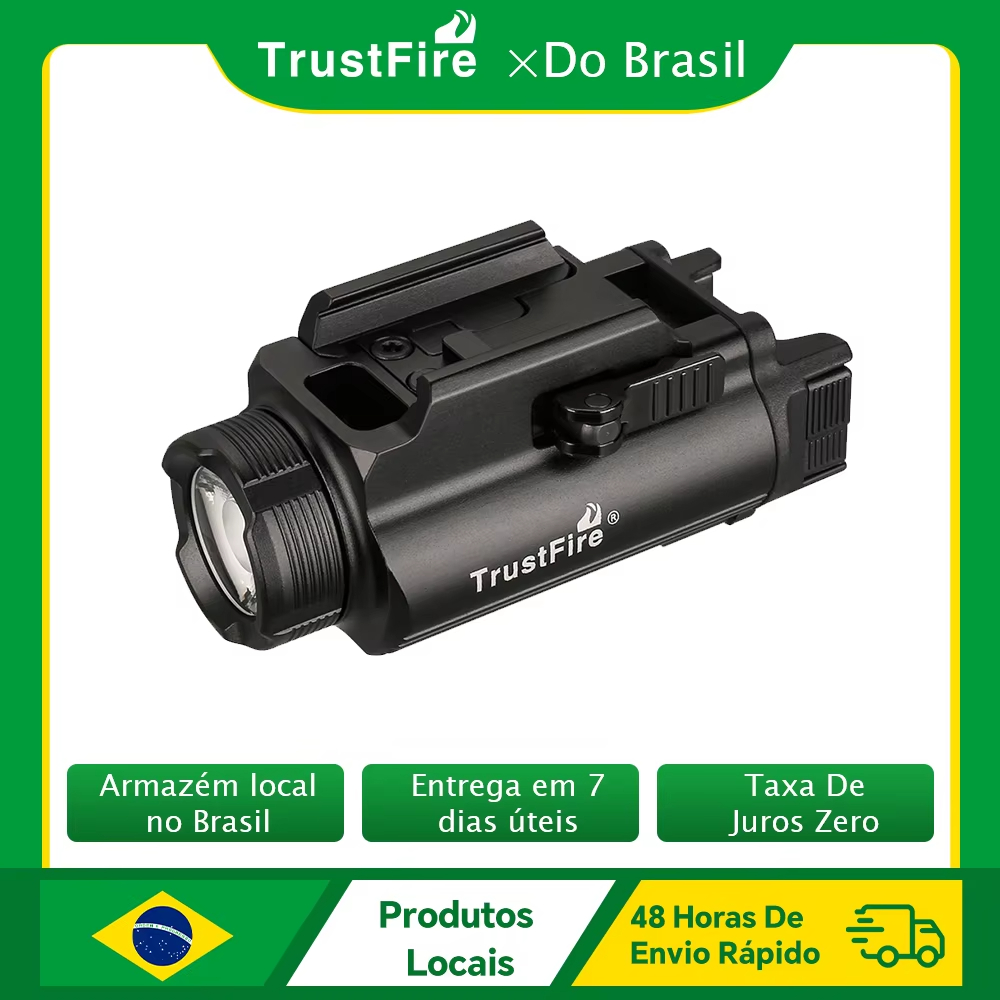 Trustfire GM35 lampes de poche tactiques LED 1350Lumen lumière Rechargeable torche d'auto-défense Gl0ck Picatinny avec chargement USB