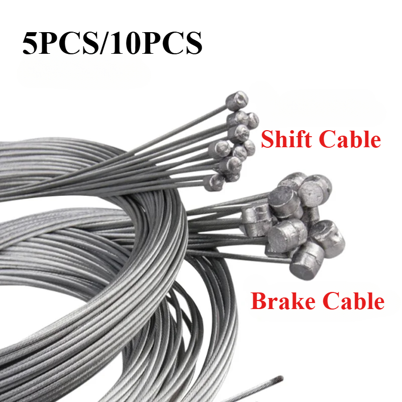 10PCS Fahrrad Bremsen Linie Mountainbike Brems Kabel Fahrrad Schaltkabel mit Kabel Kappen für Mountain Road Bike Universal fahrrad