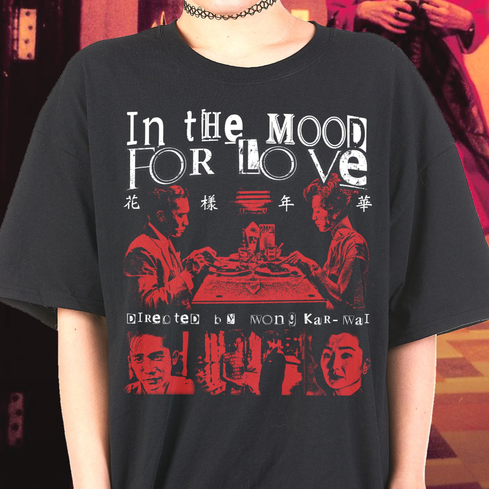 Camiseta In The Mood for Love, Camiseta do Filme de Wong Kar Wai, Camiseta Gráfica de Manga Curta Unissex para Homens e Mulheres
