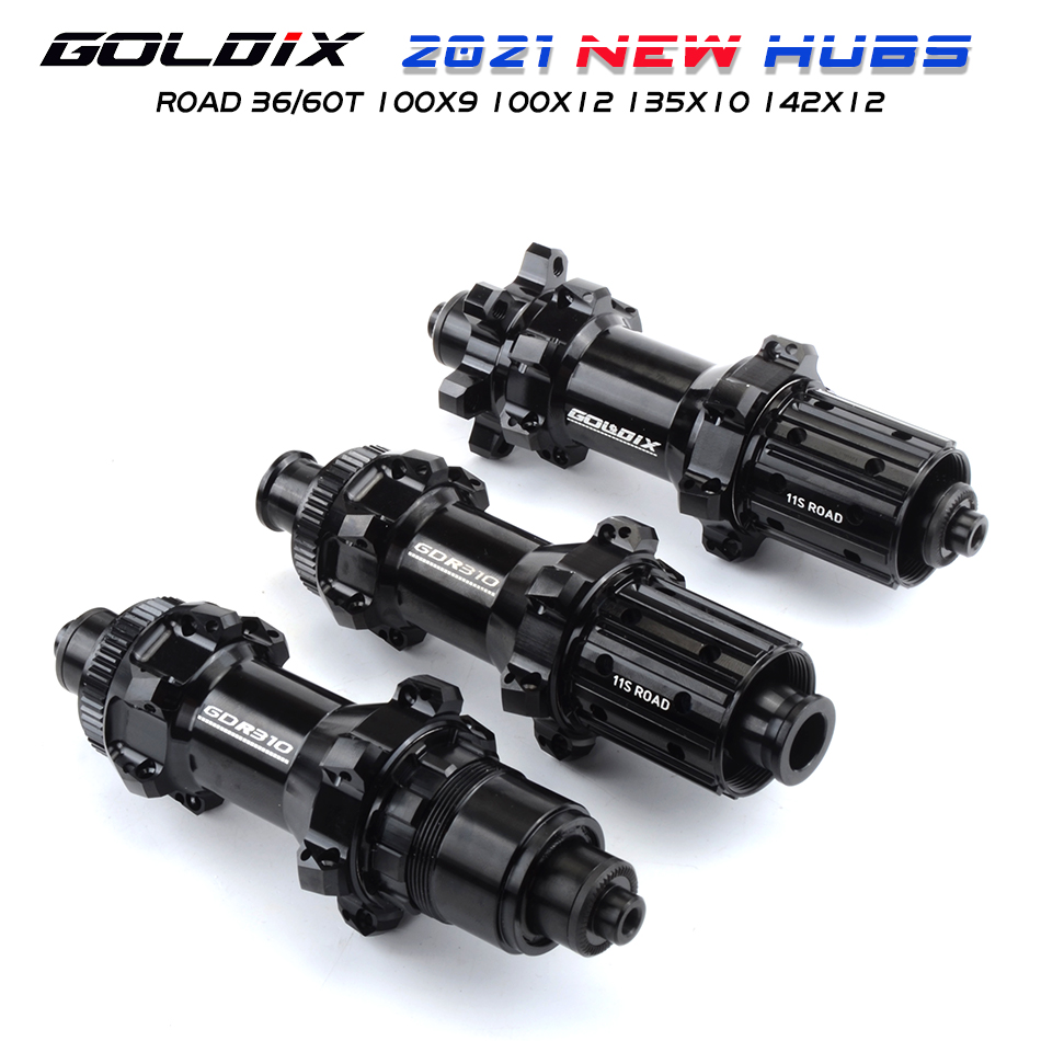 GOLDIX-Moyeu de frein à disque de vélo GDR310, traction droite, roue HG XDR 24 trous, noyau HG ultraléger, verrouillage central, axe traversant, 100x12, 142x12