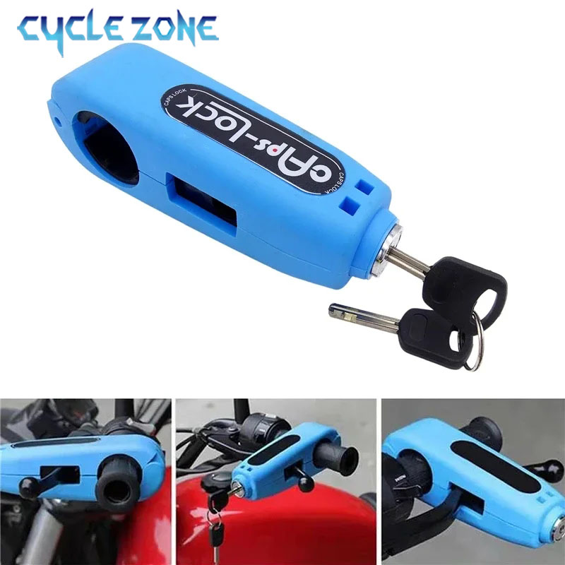 MTB ROAD BIKE Anti-Theft ล็อคมินิขี่จักรยานคันเบรคหน้าล็อคความปลอดภัย 2 ปุ่มแบบพกพาจักรยานเบรค Handlebar Grip ล็อค