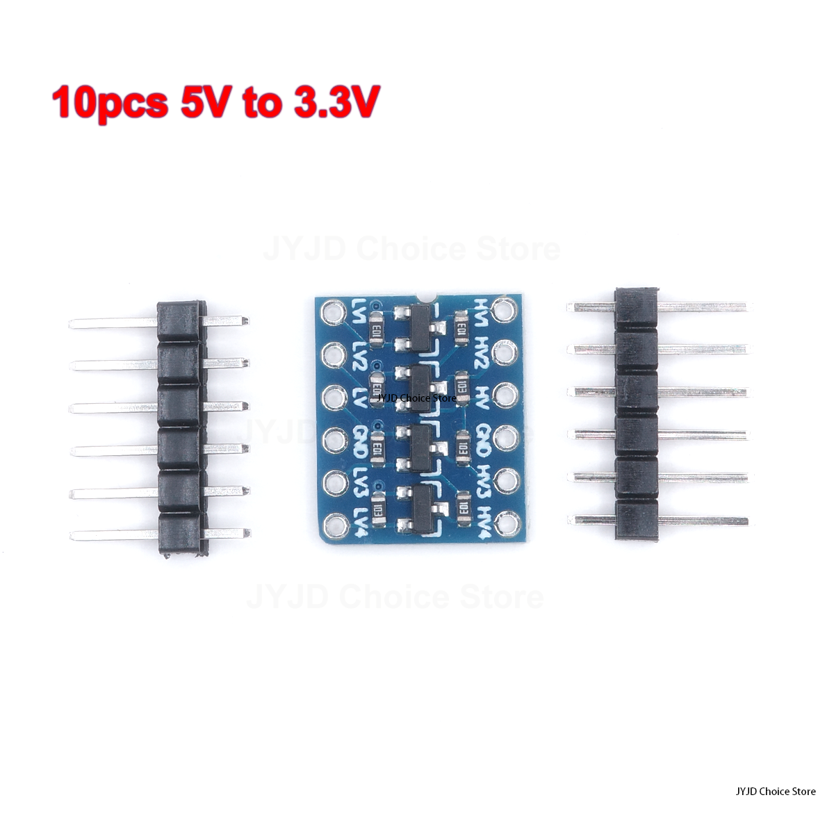 10 個 4 チャンネル IIC I2C ロジックレベルコンバータ双方向モジュール 5V から 3.3V
