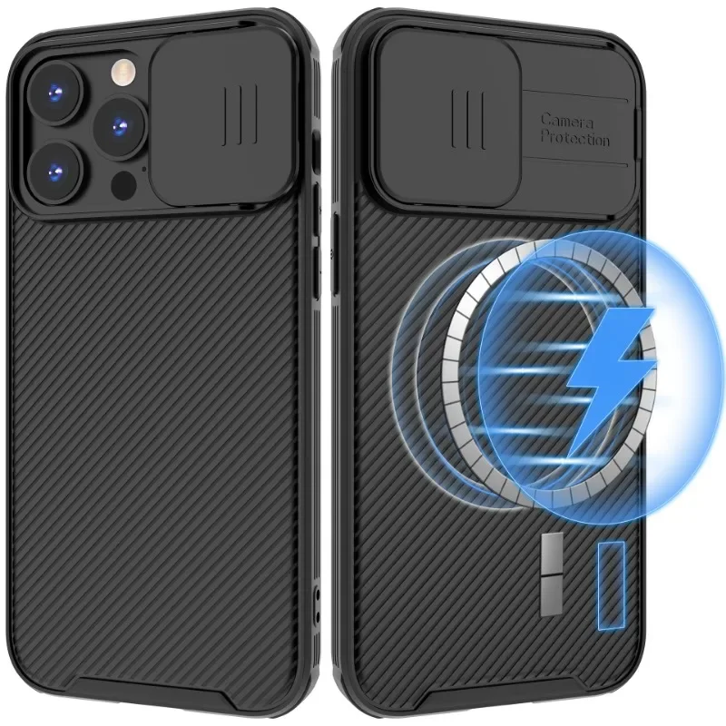 Магнитный чехол для iPhone 17, 16, 16e 15, 14, 13, 12, 11 Pro Max, защитный чехол для объектива