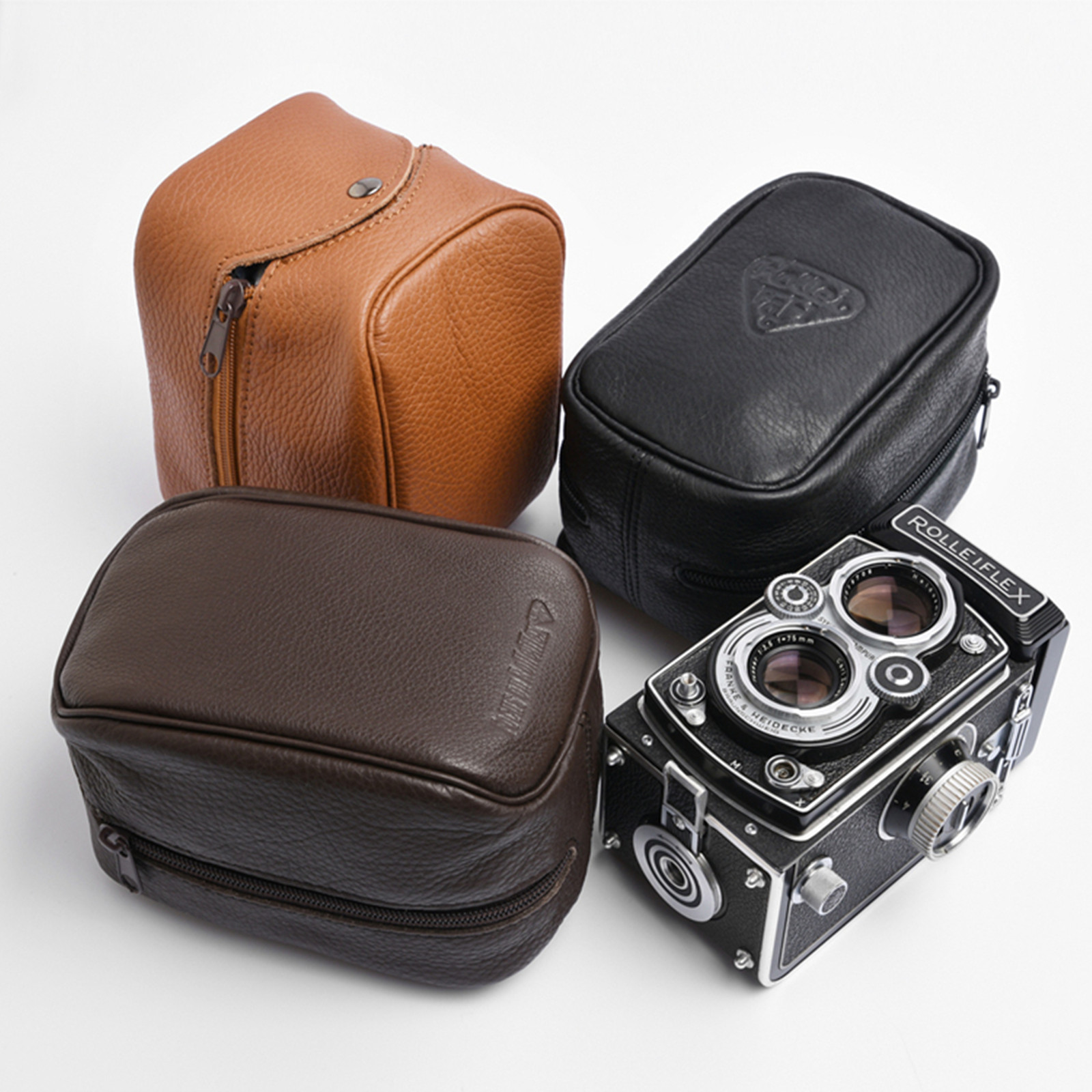 Rolleiflex Kamera Penutup Lembut/Tas Pelindung, Rolleicord TLR Tali Bahu Tidak Termasuk