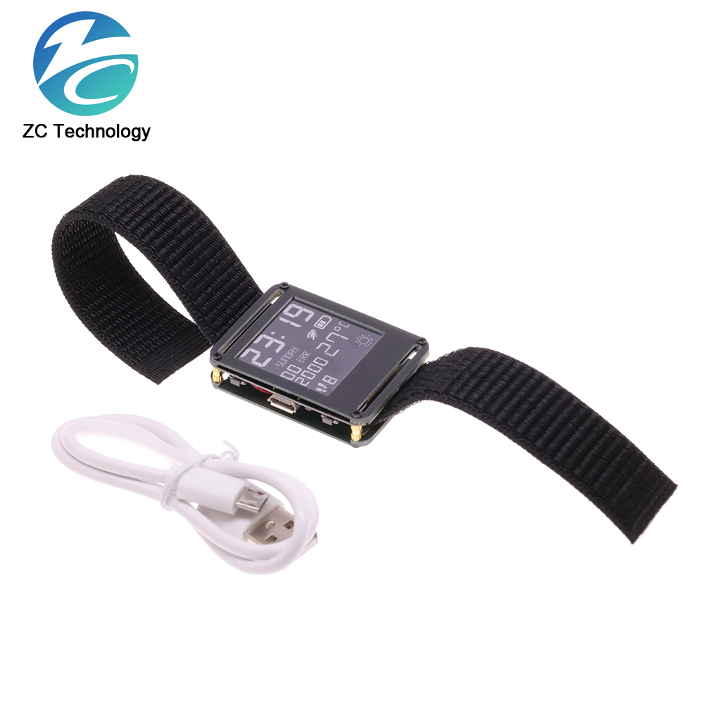 Montre connectée ESP32, bracelet électronique Programmable, connexion WIFI et Bluetooth, avec matériel et logiciel Open Source