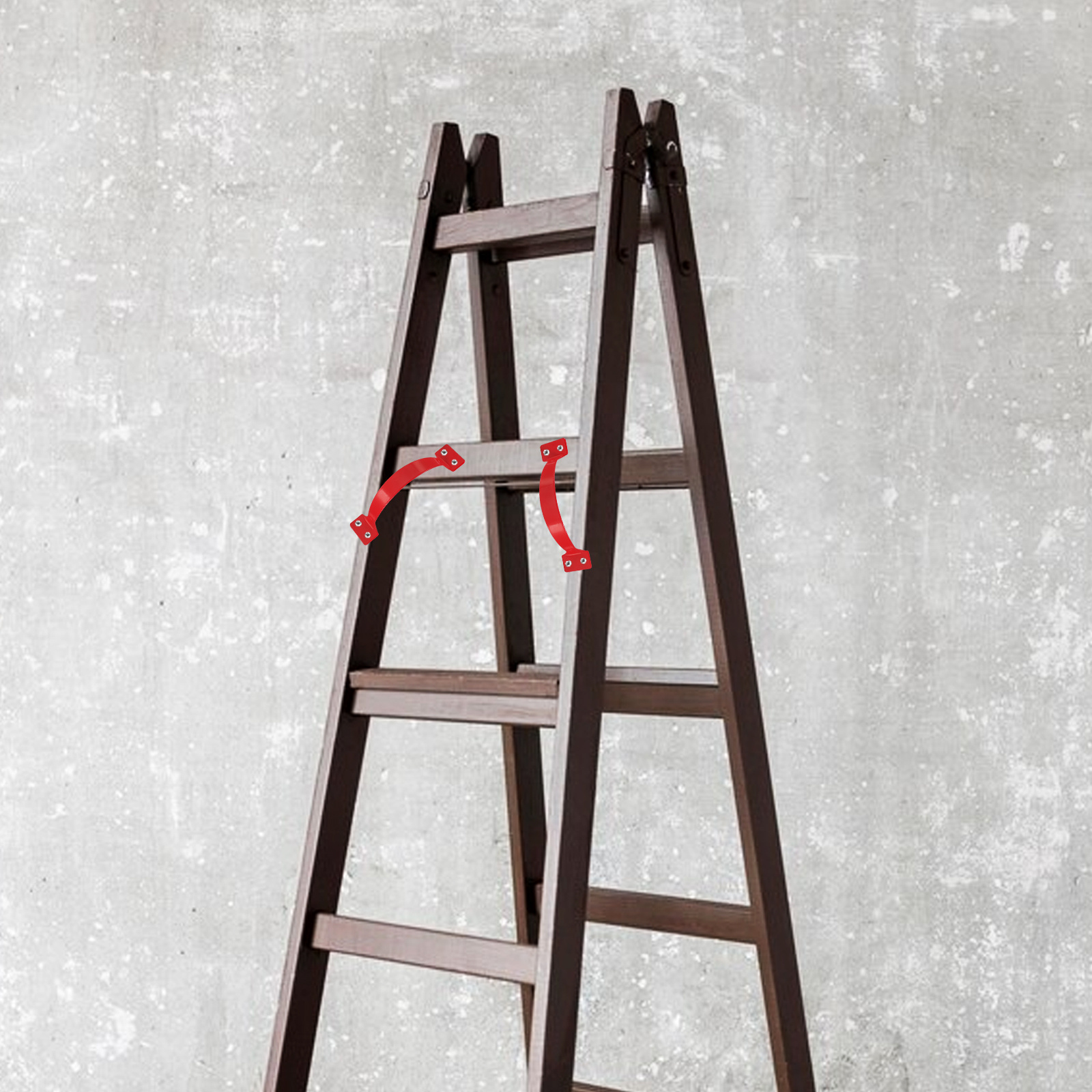 2Pcs Ladder Handles Stainless Steel Safety Grips for Telescopic Step Ladder Replacement Parts Anti-Slip Pull Handle Accessories
