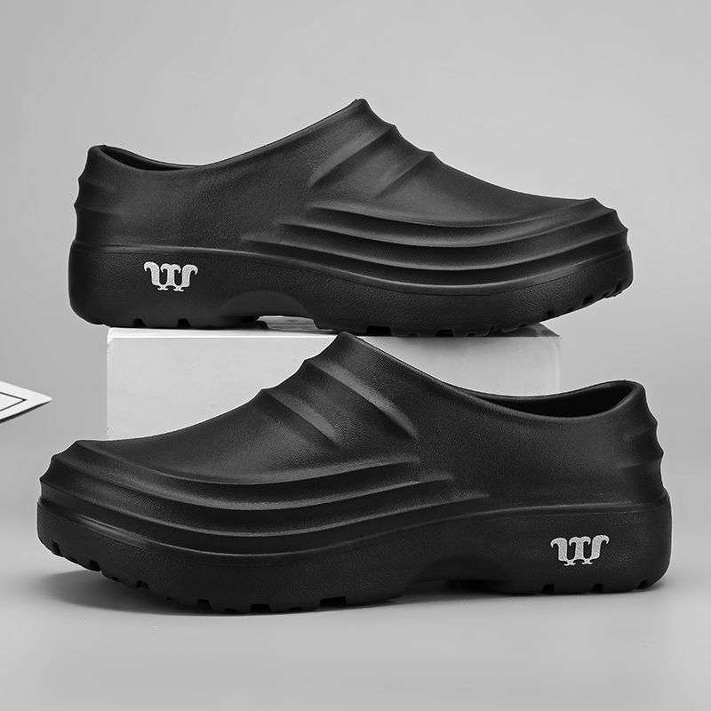 Scarpe da cuoco estive Scarpe da lavoro antiscivolo e resistenti all'olio Pantofole pigre Pantofole alla moda casual Scarpe alla moda in un solo passaggio Scarpe sportive