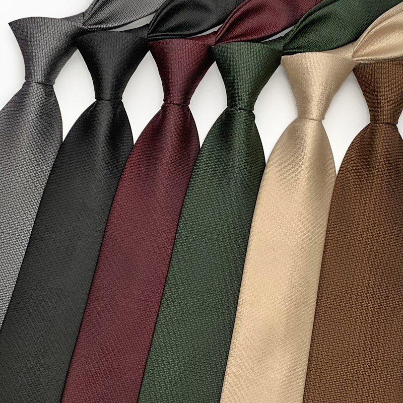 8cm de largura cor sólida escuro listrado pescoço gravatas para homens na moda senhores formal marrom vinho gravata festa de casamento terno smoking cravat