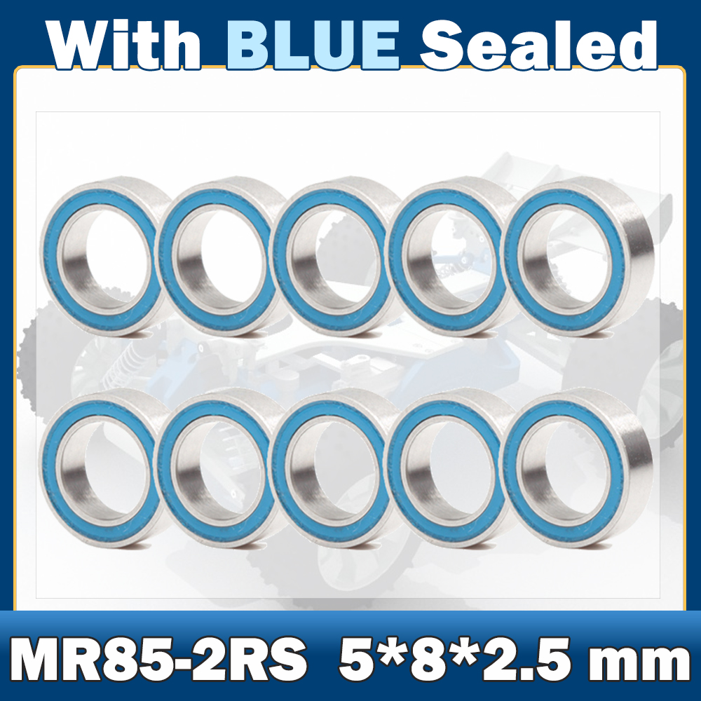 MR85RS แบริ่ง ABEC-7 ( 10 PCS ) 5 * * * * * * * 8*2.5มม.ขนาดเล็ก MR85-2RS ตลับลูกปืนสีฟ้ายาง MR85฿
