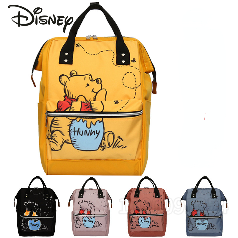 Disney Winnie l'ourson nouveau sac à couches sac à dos dessin animé mignon mère et bébé sac grande capacité léger voyage maman sac