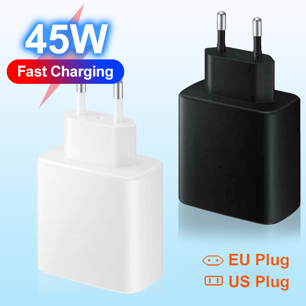 45W Schnellladung für Samsung USB C Ladegerät PD Quick Charge 3.0 Wandladung für Galaxy Plus USB Typ C Kabel Telefonzubehör
