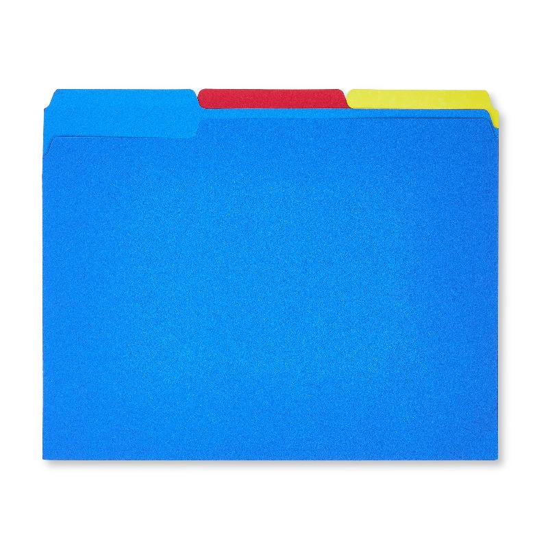 Aktenordner, Letter-Format, verschiedene Farben, 25 Stück