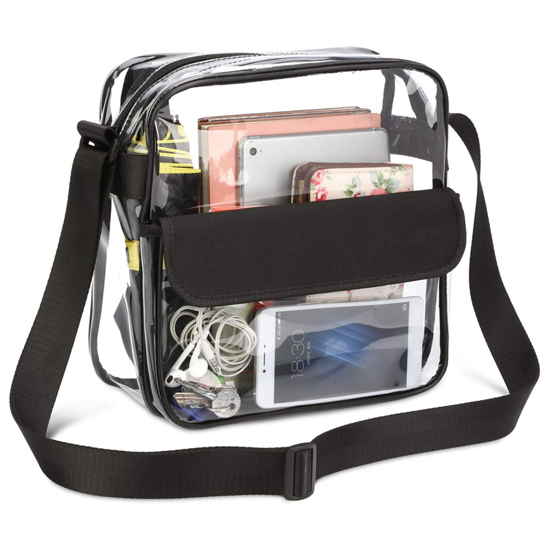 Bolso transparente de PVC para mujer, bolsa de viaje, playa, compras, hombro, impermeable, cruzado, Verano