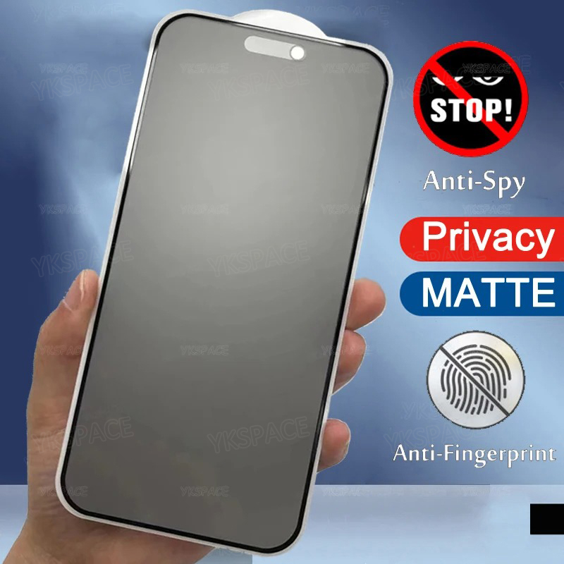 1-2 szt. Matowe szkło hartowane anty-szpiegowskie do iPhone 11 12 13 Mini 14 15 16 17 Air Pro Max Plus 16E, matowa osłona ekranu zapewniająca prywatność