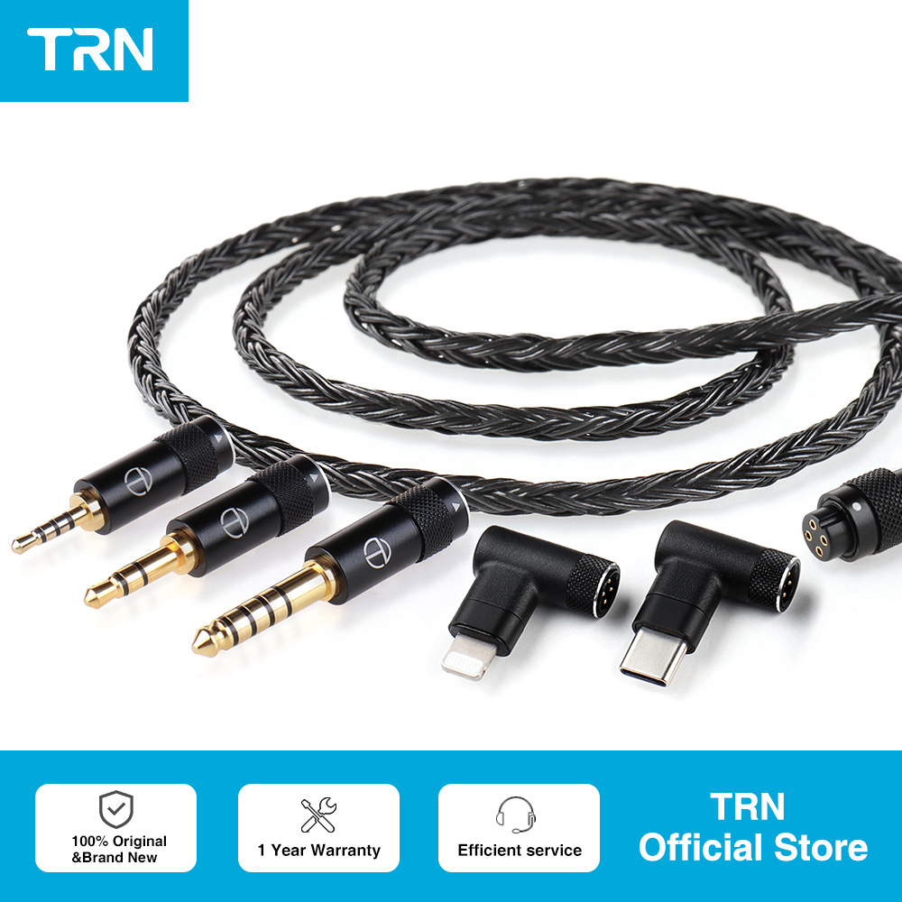 Наушники TRN T2 Pro16 Core с серебряным покрытием, улучшенный HIFI-кабель 2.5 5-pin/3.5/4.4/Type C 5-pin/QDC/MMCX/0.75/0.78