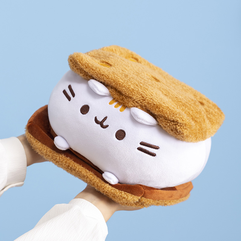 15 cm süße Schokolade Sandwich Cookie Fat Cat Wurfkissen Plüschtiere Keks Katzenpuppen Kuscheltiere Geburtstagsgeschenke für Kinder