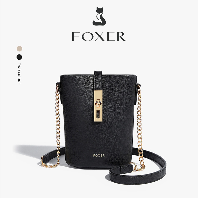 FOXER Marke Chic Mini Handy Tasche frauen Schulter Tasche PU Leder Mode Mädchen Reise Kleine Umhängetasche Geldbörse