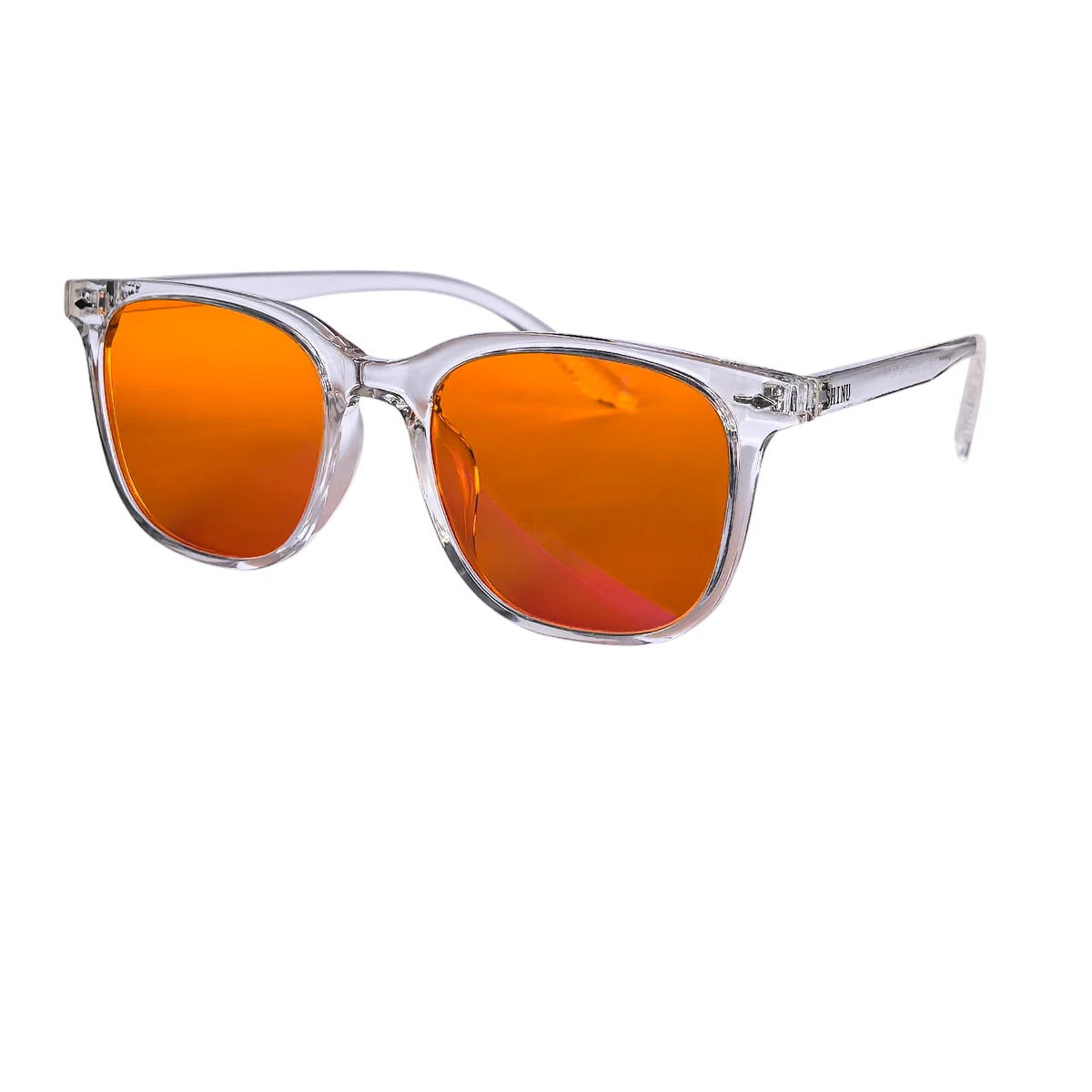 HINU-Lunettes d'ordinateur bloquant la lumière bleue, lentille rouge pour un meilleur sommeil, lentille orange pour les jeux de longue durée, lunettes de repos pour hommes et femmes