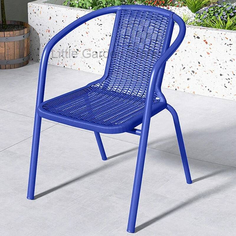 Terrassenmöbel, Gartensessel, Eisenstuhl für den Außenbereich, Salin, große Lounge, Kunststoffstühle, Knieklappbar, tragbar, kleines Schaukelset