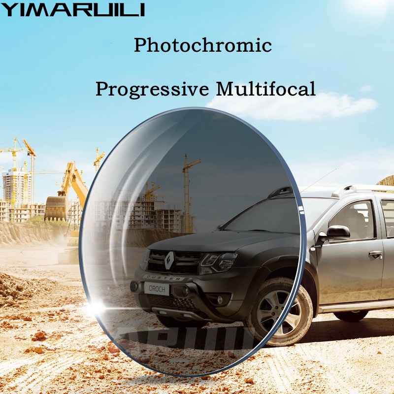 YIMARUILI 1.56/1.61/1.67 Photochromic Progressive Multifocal เลนส์ HMC เคลือบ Anti-ultraviolet Anti-Scratch เลนส์ Aspheric