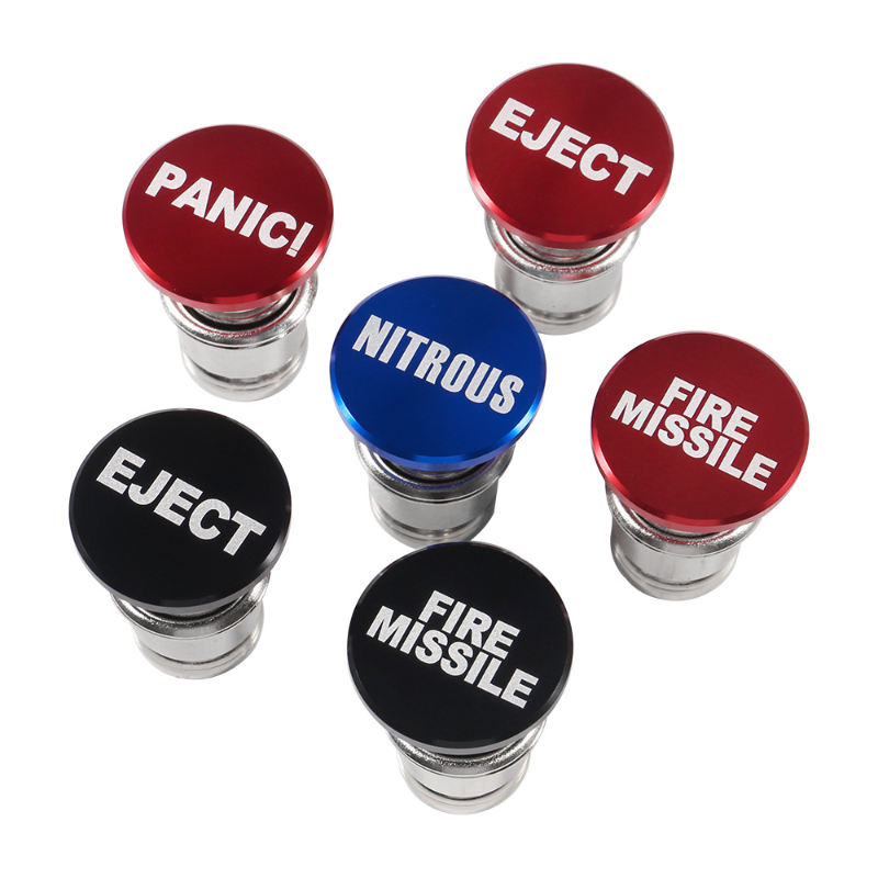 Fire Missiles Button Car Cigarette Lighter Anodized Aluminum 12 Volt Car Cigarette Lighter Replacement Fits Most Vehicles