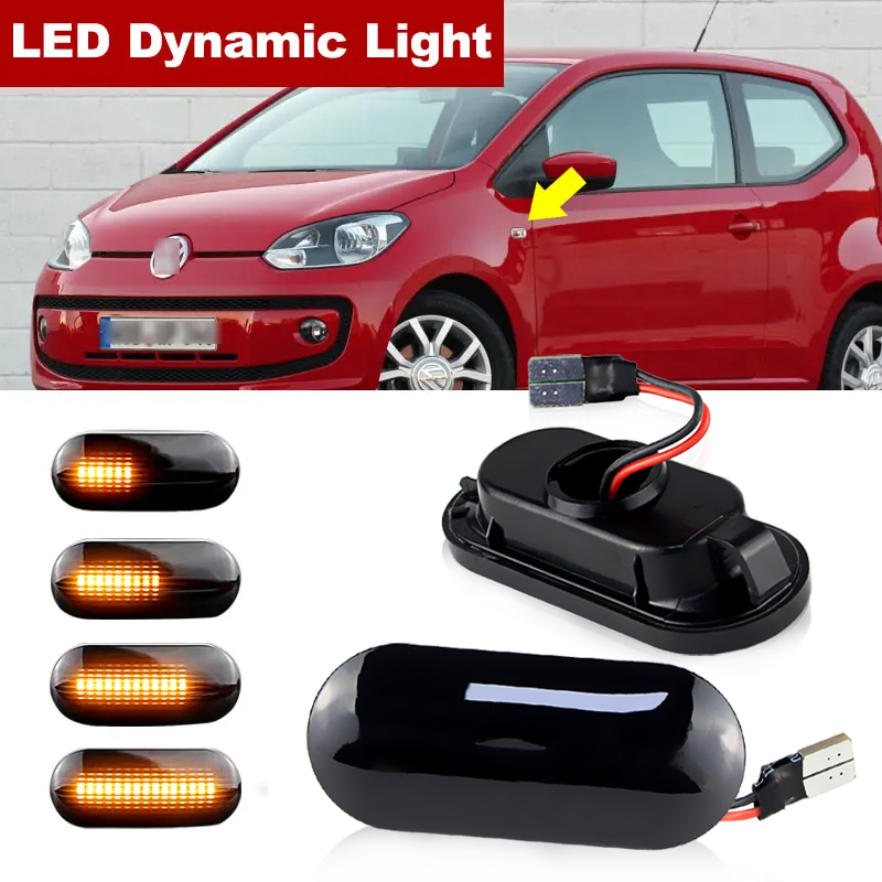 Per Volkswagen VW Up e-Up 121 122 BL1 BL2 2011 2012 2013 2014 2015 2016 Dinamico Indicatore LED Indicatore Laterale Accessori di Segnale