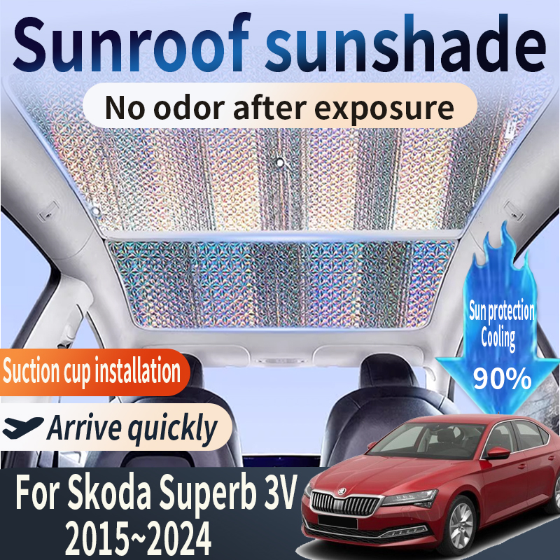 Część samochodowa do Skoda Superb Combi Sedan 3V B8 2015~2024 Osłona przeciwsłoneczna na szyberdach Izolacja termiczna Ochrona przed słońcem Akcesoria chłodzące
