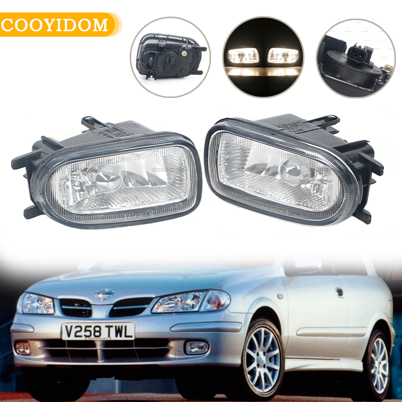 Przedni zderzak samochodowy Światła przeciwmgielne Reflektor samochodowy Światła przeciwmgielne Do Nissan Almera Sunny 2000-2004 Do montażu świateł przeciwmgielnych samochodowych
